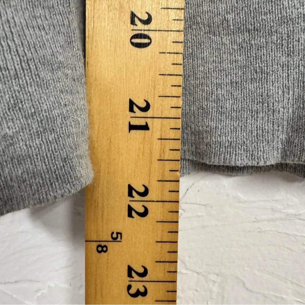 Sandro Paris Grey Red Lace Crew Neck Sweatshirt Womens S Preppy Casual Pullover - Picture 8 of 11